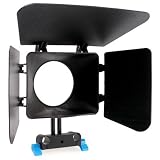 Quenox Matte Box (Sonnenblende, Kompendium) für 15mm DSLR Rig Systeme z.B. Quenox DR2 DSLR Schulterstativ