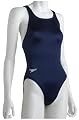 Speedo Women's Race Lycra Blend Learn to Swim Solid Superpro Back One Piece Swimsuit, Navy, 30