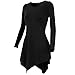 [DRSKIN] Women Handkerchief Hem Long Sleeve Tunic Top