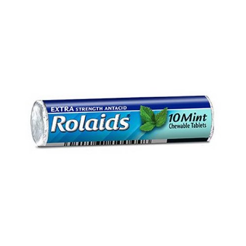 Chattem Labs Rolaids Extra Strength Antacid Chewable Tablets, Mint, 8 Ounce