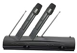 Pyle-Pro PDWM2100 Professional Dual VHF Wireless Handheld Microphone System