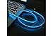 Natalex Electroluminescent (EL) Charge & Sync Cable – Hypnotic Pulsating Blue – Three Speed Strobing Light Tells You Instantly How Much Charge Your Device Needs – USB to Micro USB