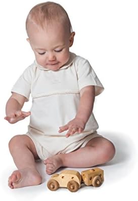 NaturaPura Organic Cotton Jump-Suit for Baby, ShortSleeve, 6 mo