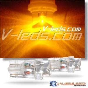 2 SUPER AMBER INVERTED CONE LED LIGHT BULBS 194 168 158