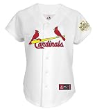 MLB Women's St.Louis Cardinals Lance Berkman Replica Jersey With World Series Patch Fall 2011 (White, X-Large)