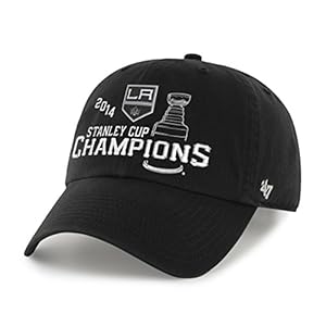 NHL Los Angeles Kings '47 Brand 2014 Stanley Cup Champions Clean Up Adjustable Hat, Black, One Size