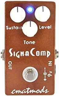 CMATMods Signa Comp Compressor Pedal Bundle w/ 4 free Items: StageTrix Setting Saver Pen, StageTrix Pedal Fastener, 2x Hosa Patch Cables