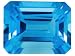 MIN 3.50CT 10X8MM EMERALD CUT SWISS BLUE TOPAZ