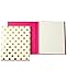 Bundle - Kate Spade File Folders Set of 6 (Gold Dots) and Kate Spade Spiral Notebook (Gold Dots)