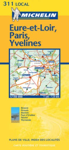 Eure-et-Loir/Paris/Yvelines (Michelin Local Maps)