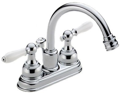 41171HD4Q2L Delta 2567 212/215CB NeoStyle Chrome & Brass Bathroom Faucet
