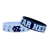 Forever Collectibles NCAA North Carolina Bulky Bandz Bracelet 2-Pack