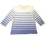 Alfred Dunner As You Wish 3/4 Sleeve Striped Shirt