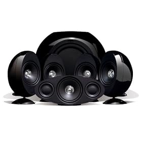 KEF KHT3005BL (SE) 5.1 Home Theater Speaker System (Gloss Black)