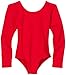 Danskin Girl's Nylon Long Sleeve Leotard (US, Small, Red)