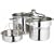 Kitchen Craft Stainless Steel Pasta Pot with Steamer Insert 20cm (4.0L)