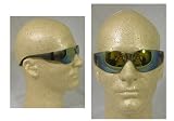 Starlite Safety Glasses - Gray Temple - Gold Mirror Lens