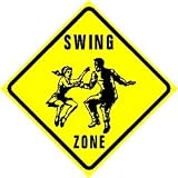 SWING ZONE dance charleston sport hobby sign
