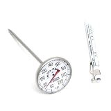 1 3/4" Large Dial Diameter Espresso Milk Steaming/Frothing Thermometer