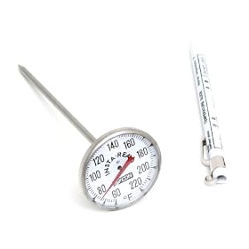 1 3 4 Large Dial Diameter Espresso Milk Steaming Frothing Thermometer by CDN