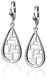 Sterling Silver Windows Collection Teardrop Earrings by Zina