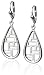 Sterling Silver Windows Collection Teardrop Earrings by Zina