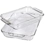 Anchor Hocking 6-Piece Bakeware Set, Clear