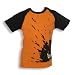 Sports : Wilde Kerle Raglan-T-Shirt Kurzarm, orange-schwarz