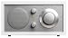 Tivoli Audio Model One AM/FM Table Radio, White/Silver