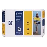 HEWLETT PACKARD 83 Yellow UV Ink Cartridge for HP Designjet 5000 series printers-yellow-680 ml