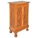 Handmade Asian Furniture - 32" Royal Elephant Storage Cabinet / End Table - Natural Finish
