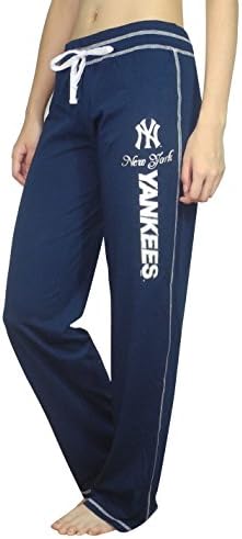 Womens NEW YORK YANKEES Lounge pants / Yoga Pants with FOIL PRINT M WomensDark Blue