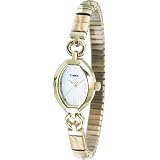 Timex Ladies Silver-Tone Dress Watch with Silver-Tone and Gold-Tone Expansion Band by Timex