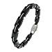 Stainless Steel Black Ionic Plating Link Bracelet, title=