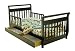 Dream On Me Toddler Bed with Storage Drawer - Espresso