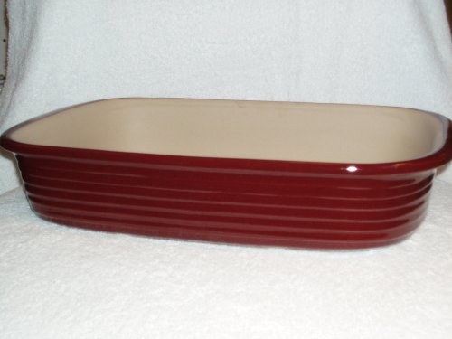 The Pampered Chef Rectangular Baker - Cranberry