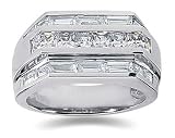 2.76 ctw Men's Diamond Ring in 14K White Gold