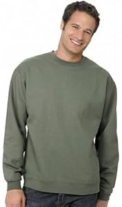 Hanes 7.8 oz COMFORTBLEND ECOSMART Fleece Crew P160, XL, Stonewashed Green