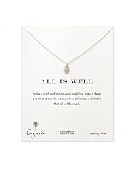 Dogeared All is Well Hamsa Necklace, Sterling Silver