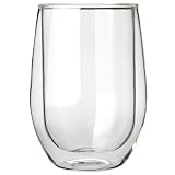 The Wine Enthusiast Steady Double-Walled Chardonnay Glasses Set of 2