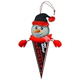 Pack of 3 NFL Cincinnati Bengals Lighted Snowman Pennant Christmas Ornaments 5"