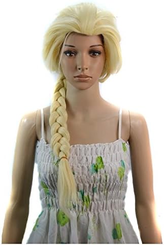 MeiruiHair Hair Cap +Movie Cosplay Wig Party Wigs Brown Braid Wig Halloween Wig,White
