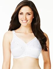Total Support Non-Wired Floral Embroidered Crossover B-G Bra
