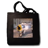 F86 Sabre - Black Tote Bag JUMBO 20w X 15h X 5d