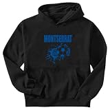Sweatshirt Black  All Soccer Montserrat  Country