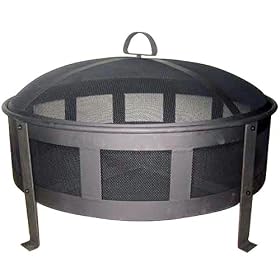 CobraCo FB6540 Round Bravo Fire Pit with Screen and Cover