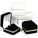 Earring & Pendant Gift Box Black Velvet 2 13/16
