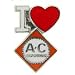 I Love Allis-Chalmers Manufacturing Company Pin 1"