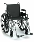 Guardian Easy Care 3000 Lightweight Wheelchair - 16''W, Removable Desk Arms, Elevating Legr