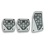 Niken; Racing Pedal Set; Manual 3 pc.; Alloy/Black; w/Short Gas Pedal;